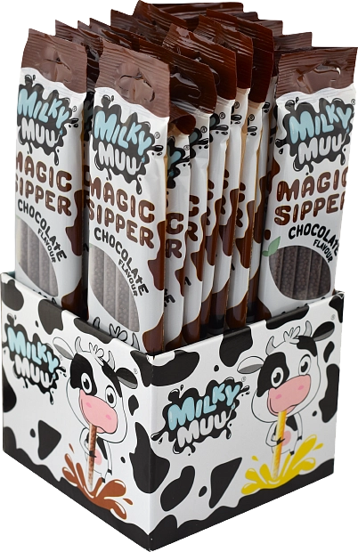 Milky Muu 30g čoko (12x22) Brčko do mléka