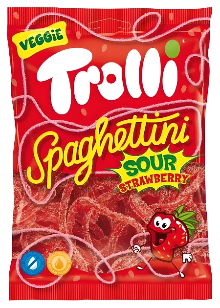Trolli 100g spagetti (30) jahoda