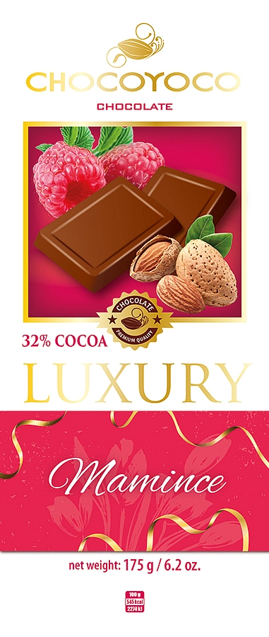 S-ChocoYoco Mléčná čokoláda.Mandle 175g (14)