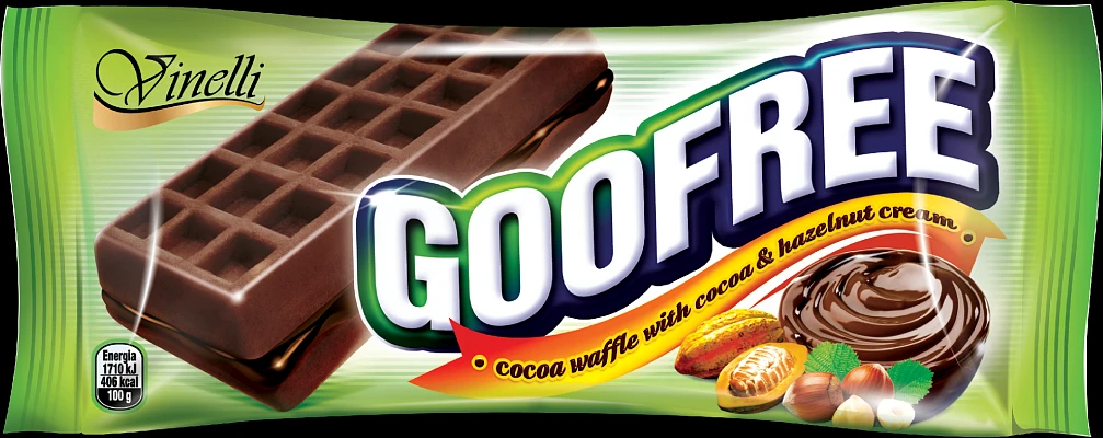 GooFree kakao 50g kakao- zelená (8x12) vafle