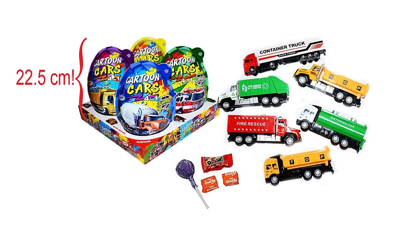 P-vaj.Super Big Plastic Cartoon Car 25g